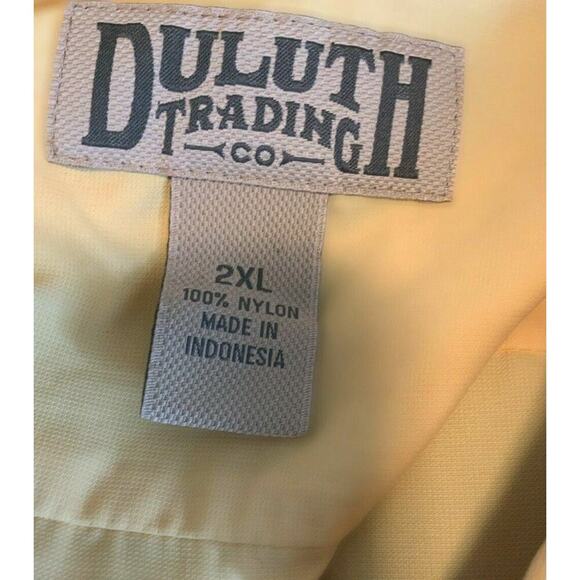 Duluth Trading Co Shirt Mens 2XL Short Sleeve Chest Pocket Button Down Preppy - Picture 4 of 7
